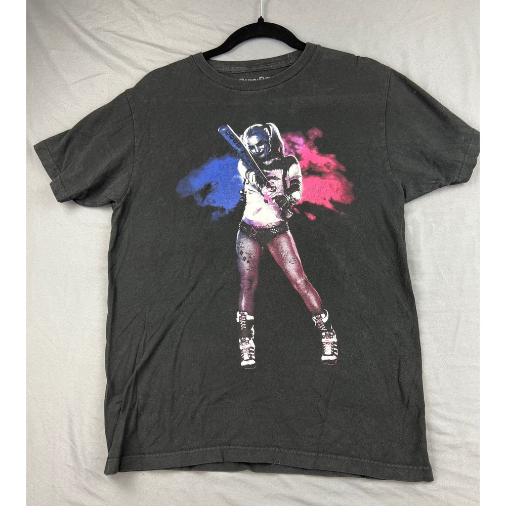 Suicide Squad Harley Quinn T-Shirt Women Medium DC Comics Graphic Black Good